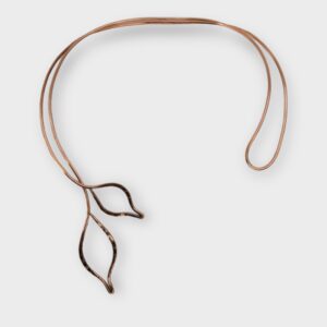 abstract leaf copper neckwire