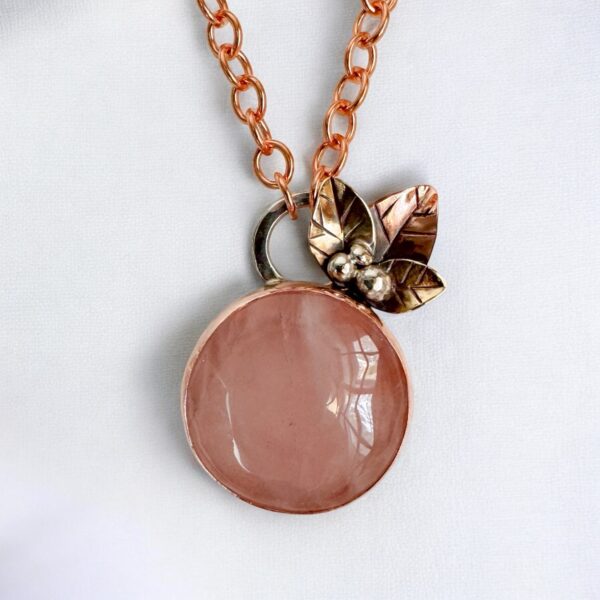 Rose Quartz Round Pendant